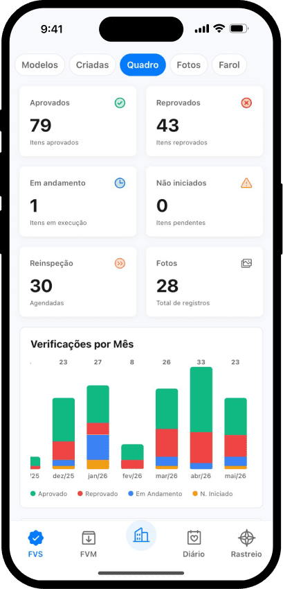 App Obras Check no celular
